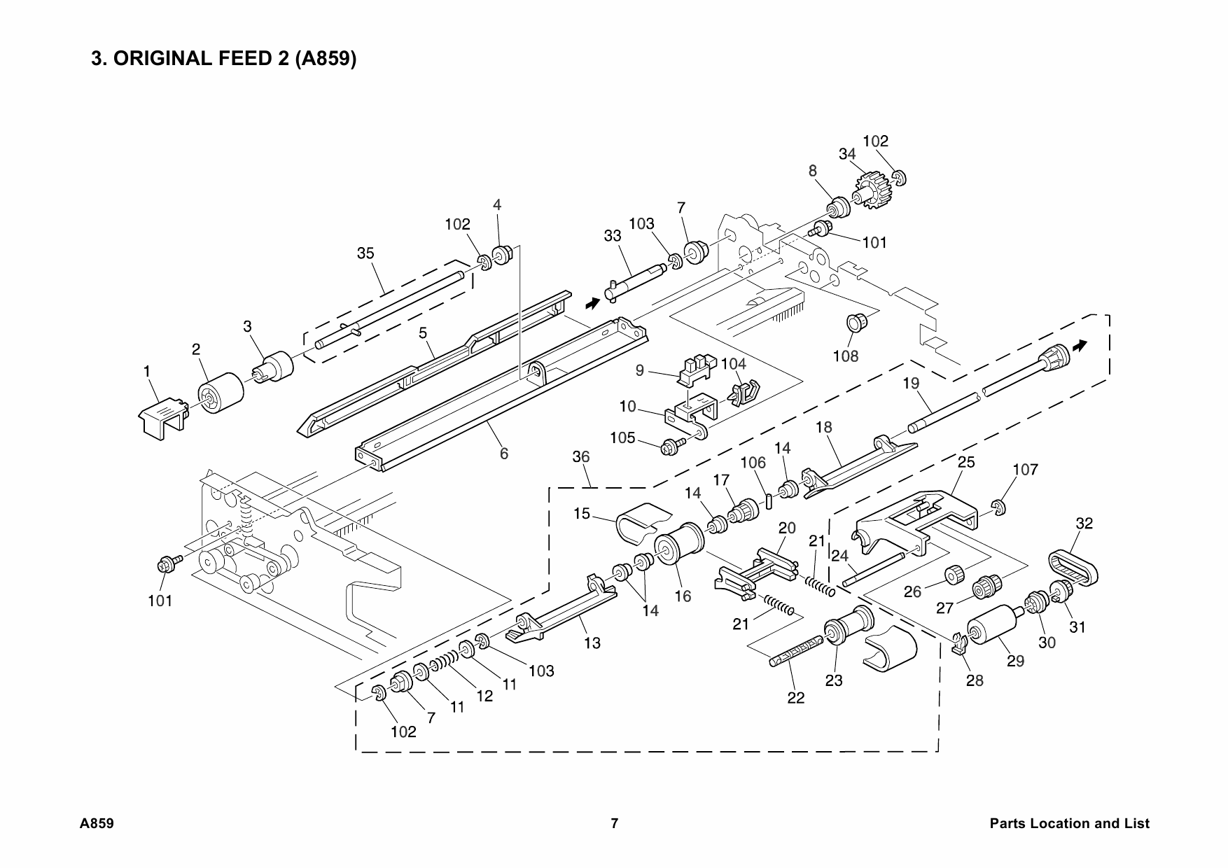 RICOH Options A859 DOCUMENT-FEEDER Parts Catalog PDF download-2